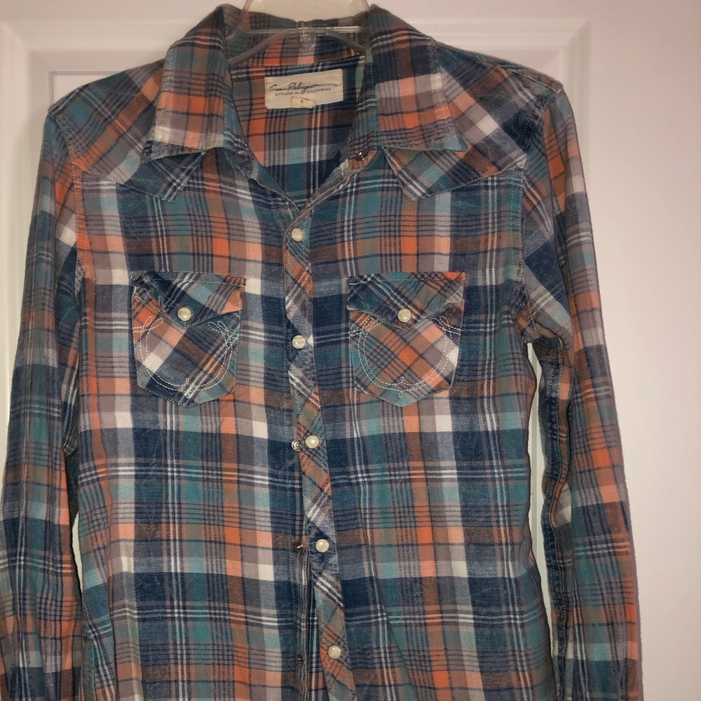 True religion flannel shirt